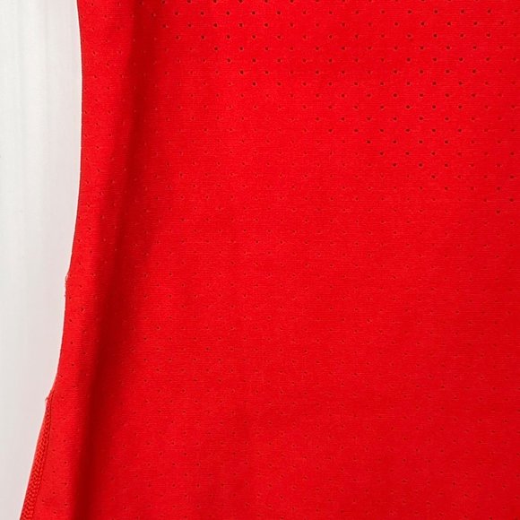 Nike Pro Womens Activewear Top Large L Dri Fit Mesh Short Sleeve Orange Shirt - Picture 12 of 14